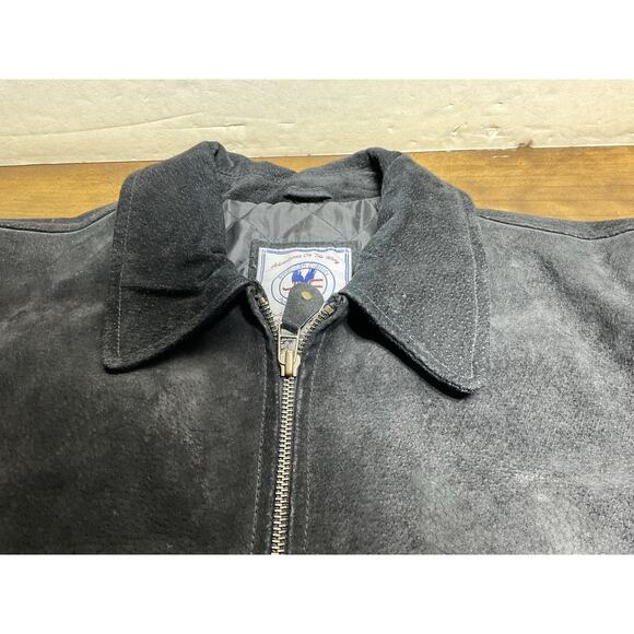 Vintage JLC Adventures On The Wing American Classic M 100% Leather Jacket - Picture 6 of 14